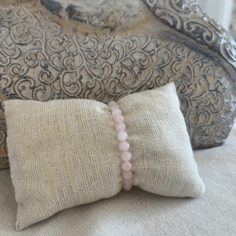 bracelet pierre naturelle quartz rose