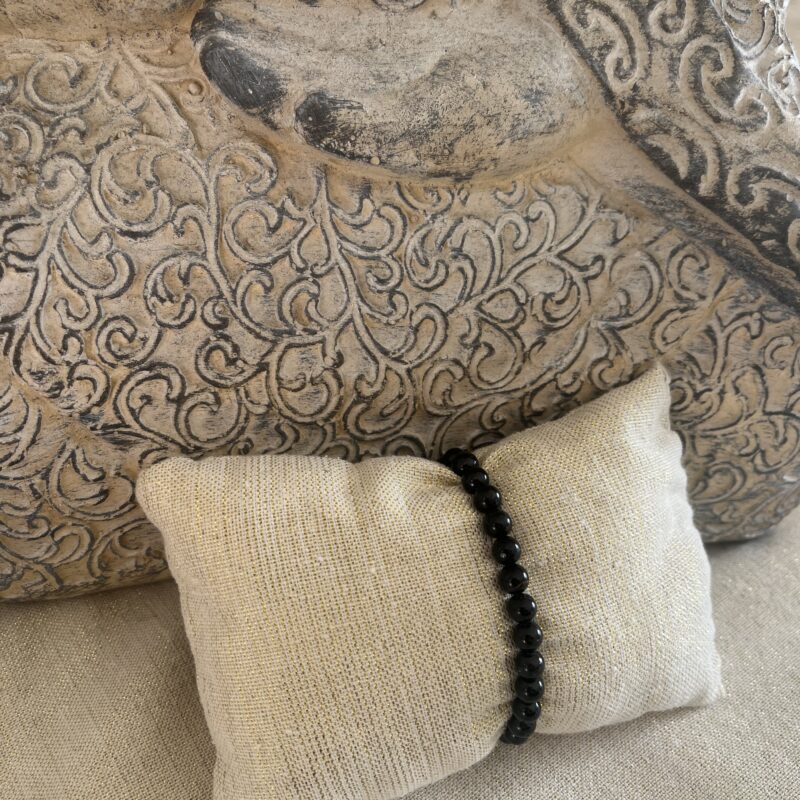 bracelet pierre naturelle obsidienne