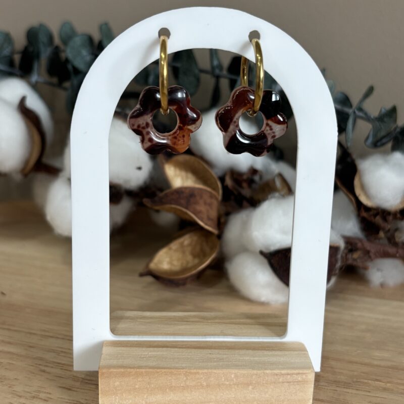 Boucles d'oreilles pampille Maë