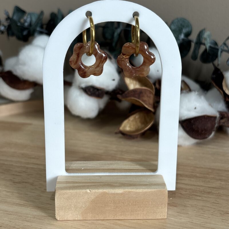 Boucles d'oreilles pampille Maë