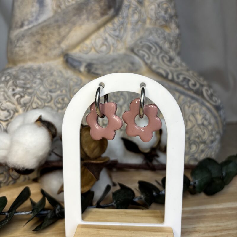 Boucles d'oreilles pampille Isya réversible