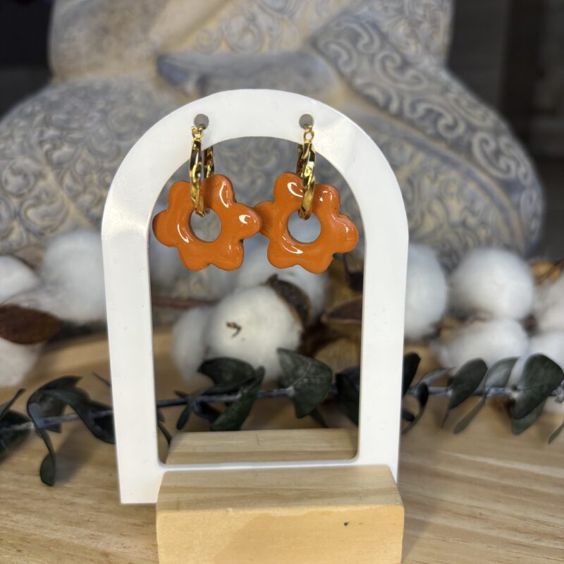 Boucles d'oreilles pampille Isya réversible